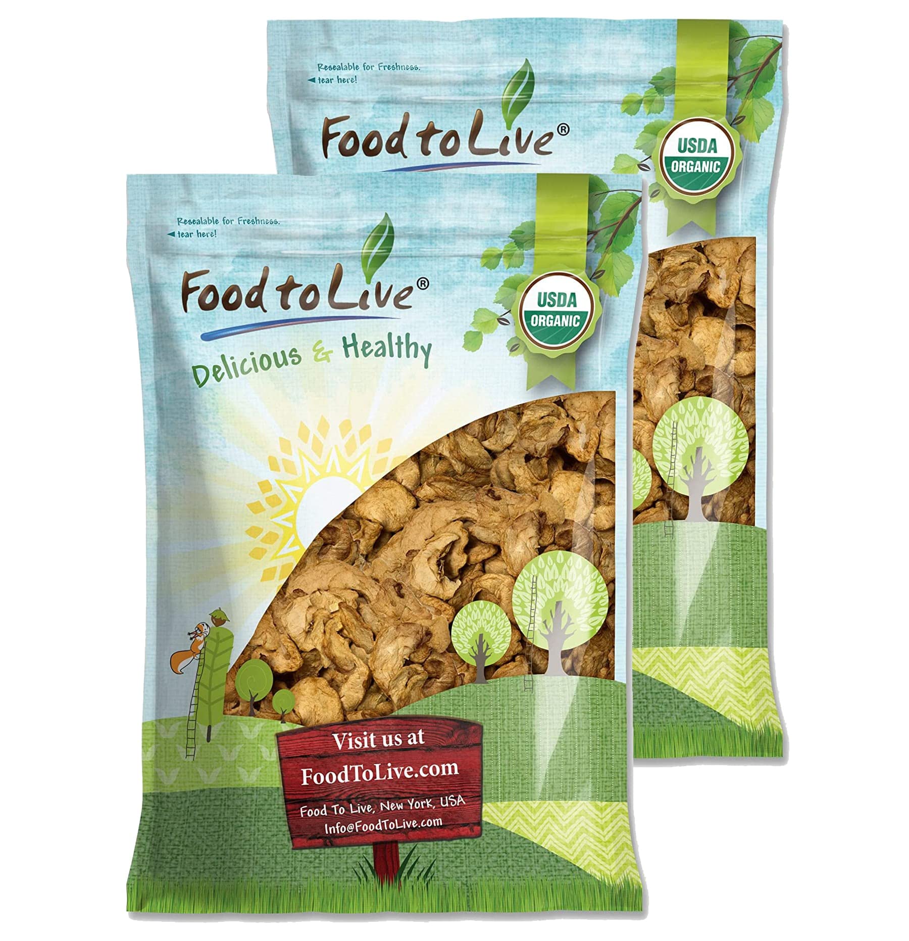 Organic Dried Apple Rings