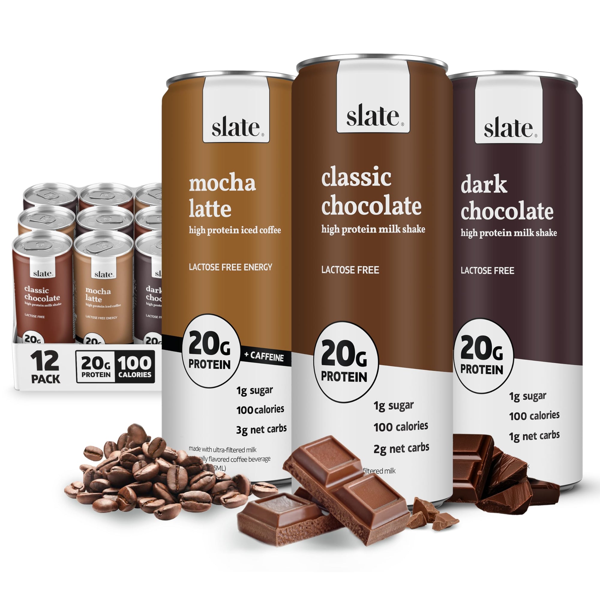 Slate Milk - High Protein Milk Shake and Iced Coffee