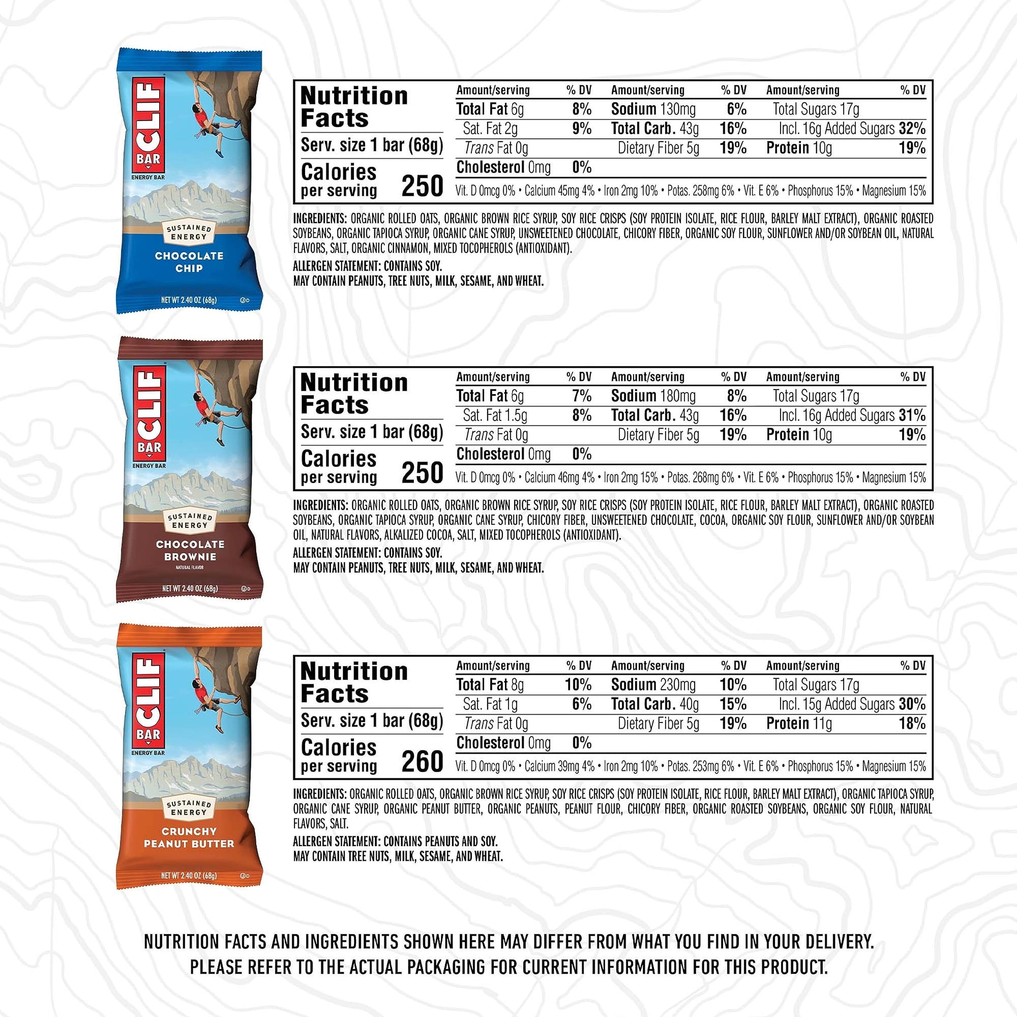 Energy Bar Variety Pack 30-Pack