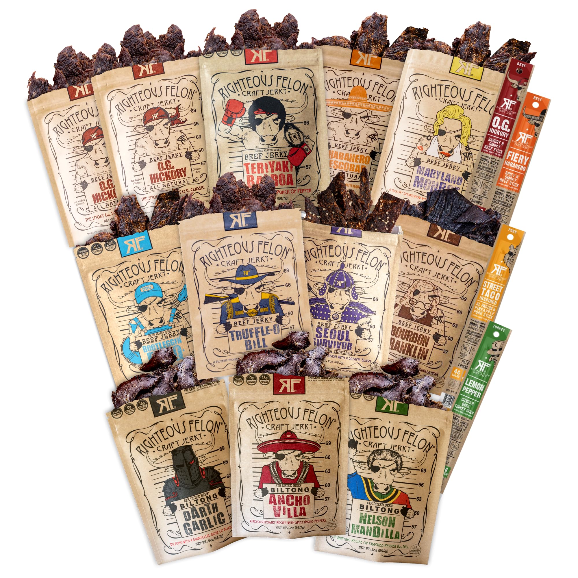 Beef Jerky Protein Snack Bundle