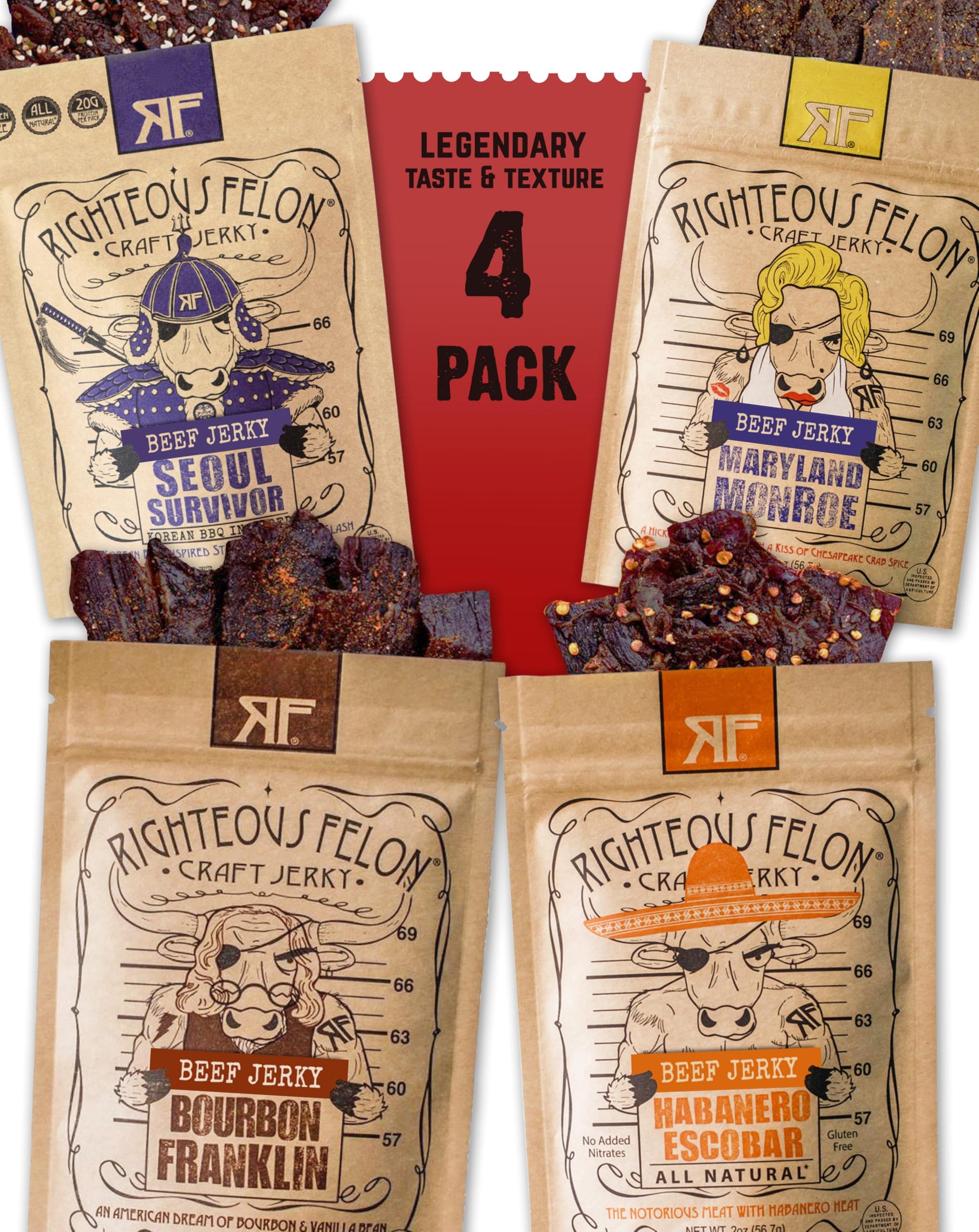 Beef Jerky Protein Snack Bundle