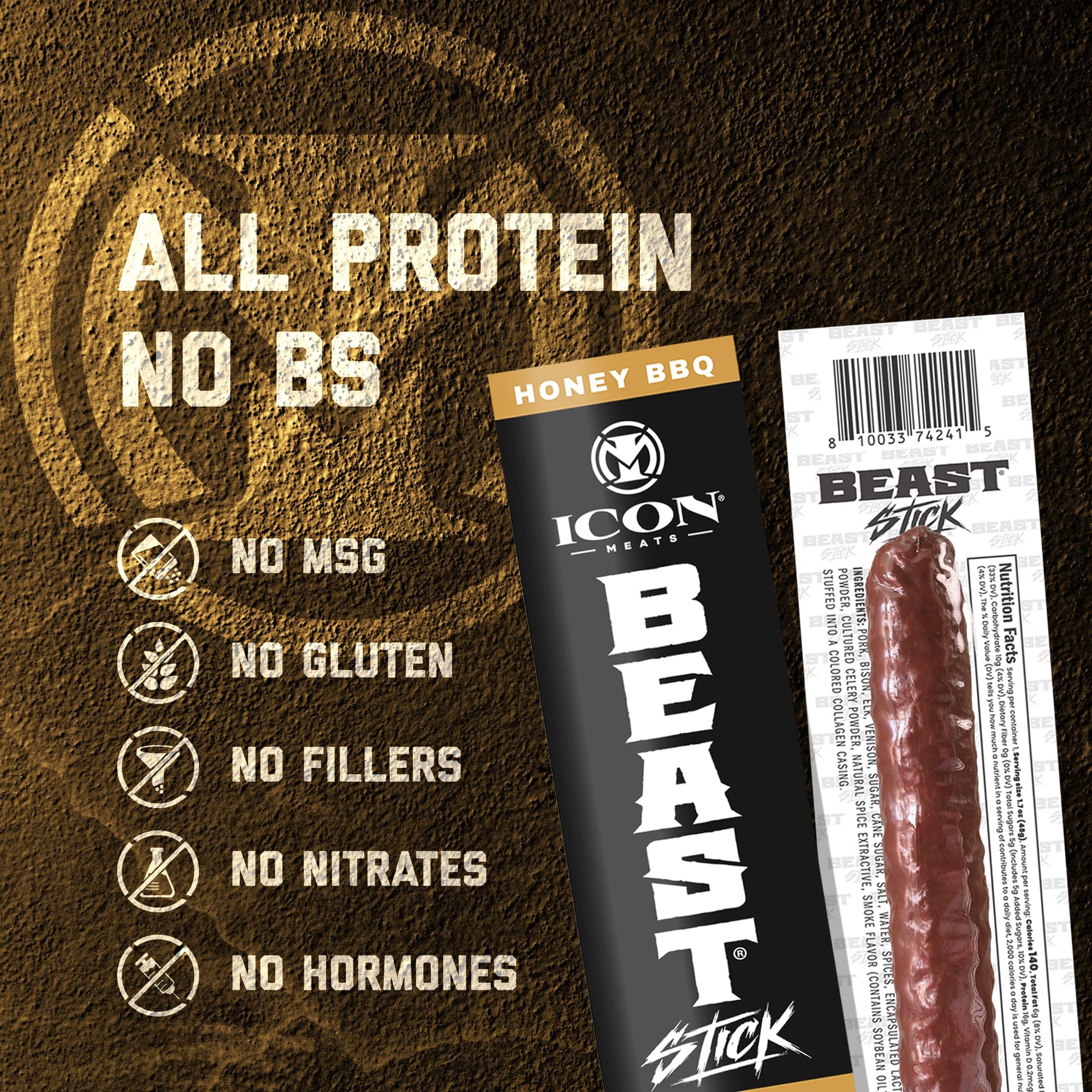 High Protein Meat Sticks 16-Pack