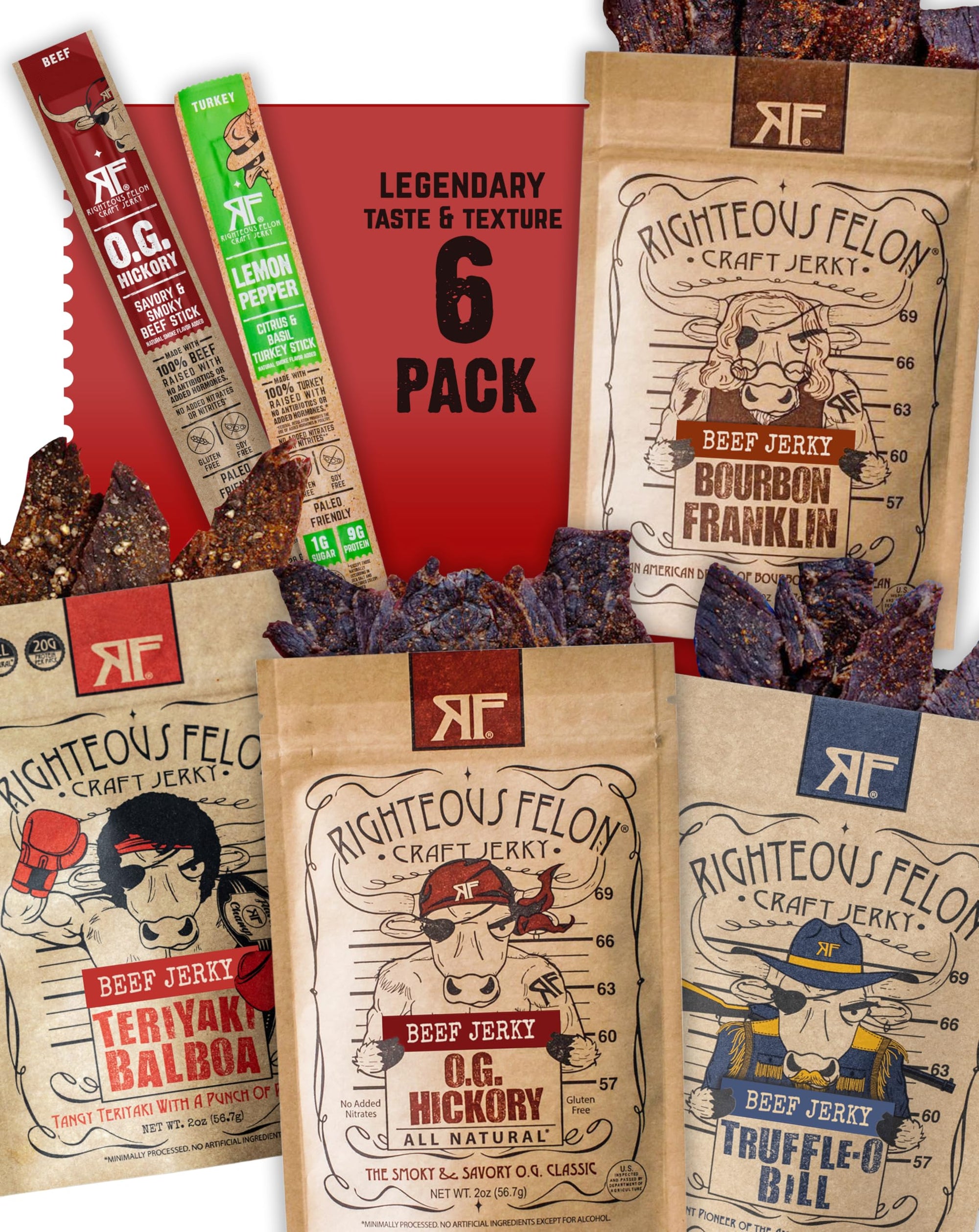 Beef Jerky Protein Snack Bundle
