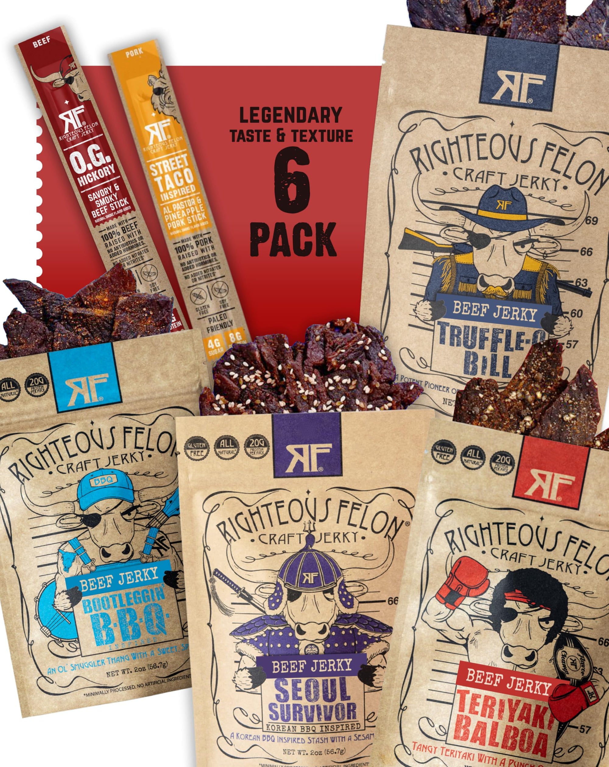 Beef Jerky Protein Snack Bundle