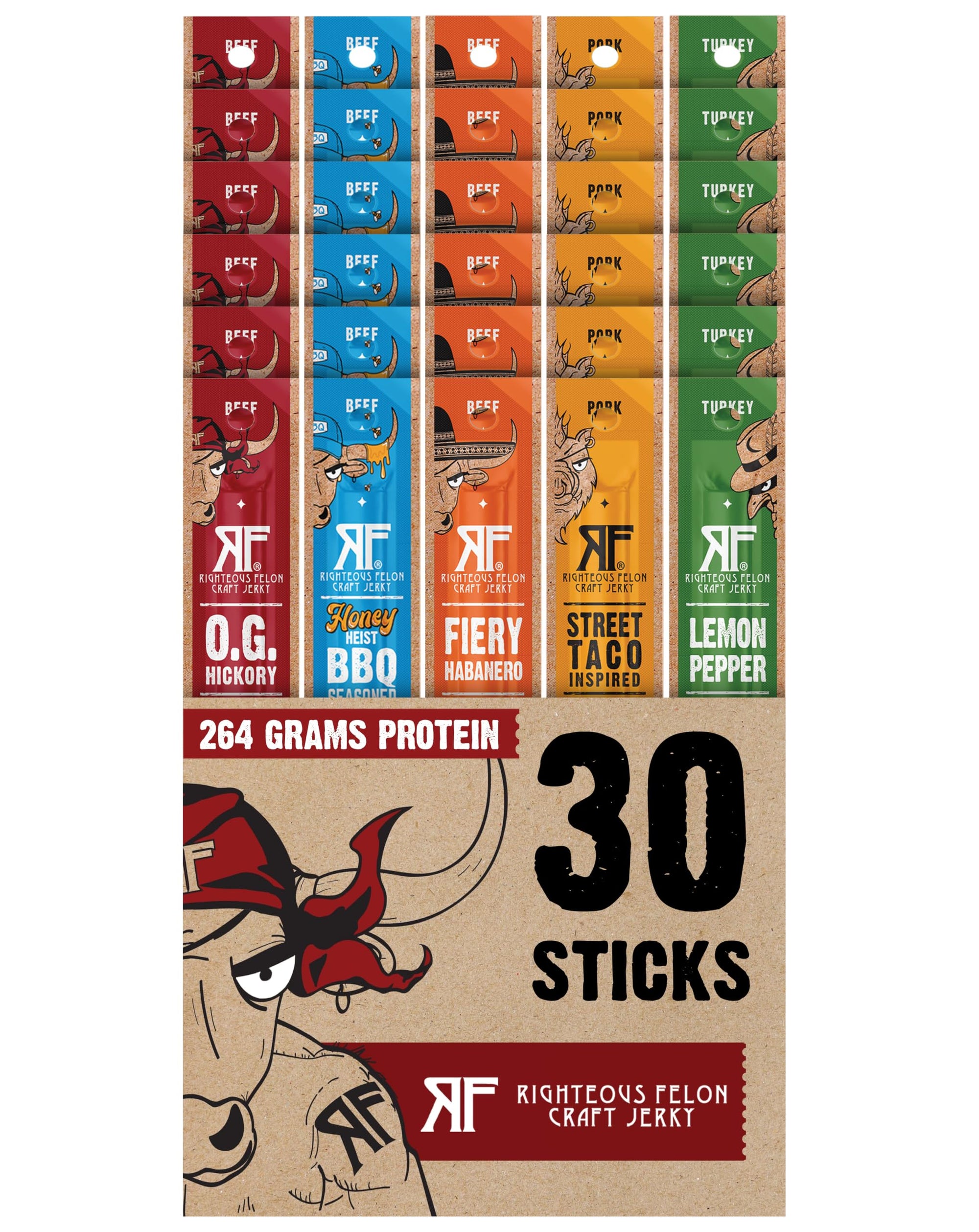 Protein Jerky Meat Sticks Pack