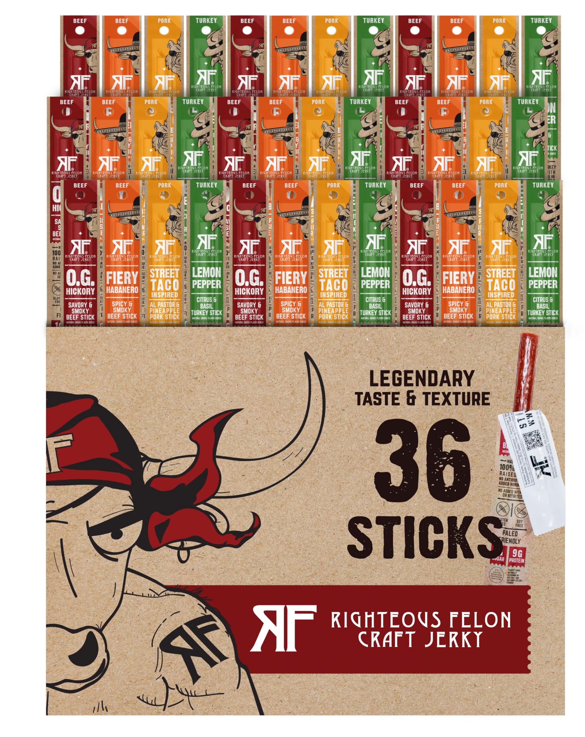 Protein Jerky Meat Sticks Pack
