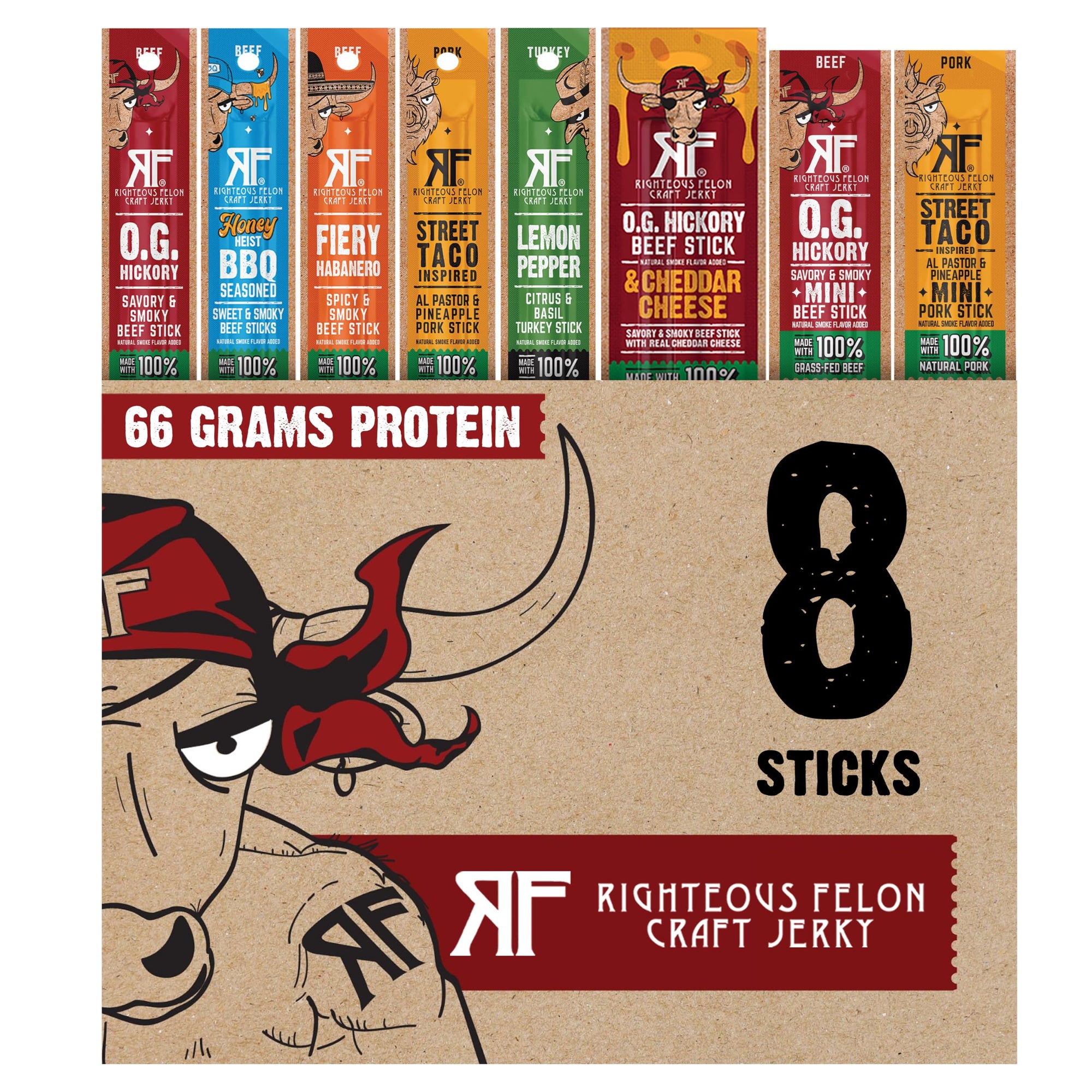 Protein Jerky Meat Sticks Pack