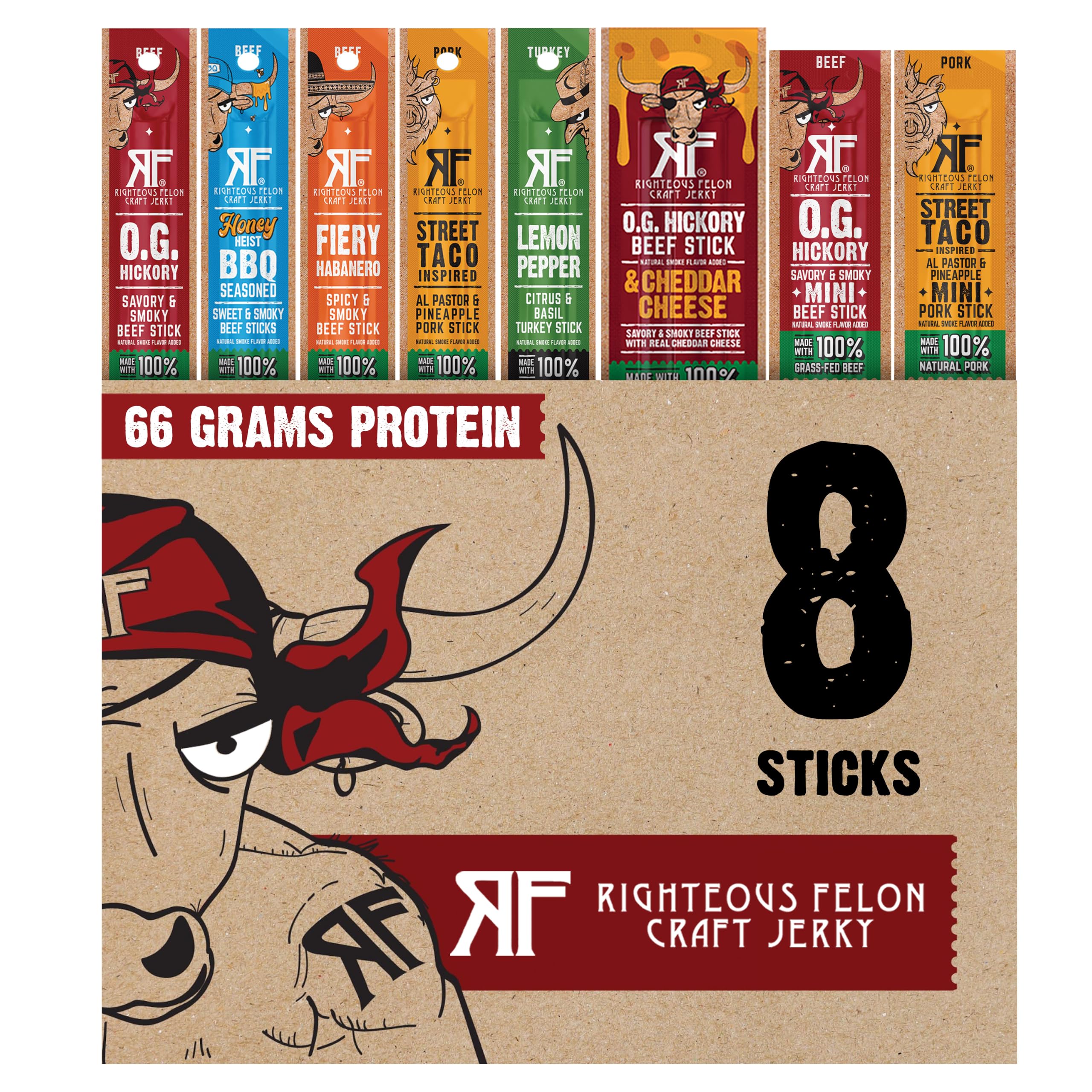 Protein Jerky Meat Sticks Pack